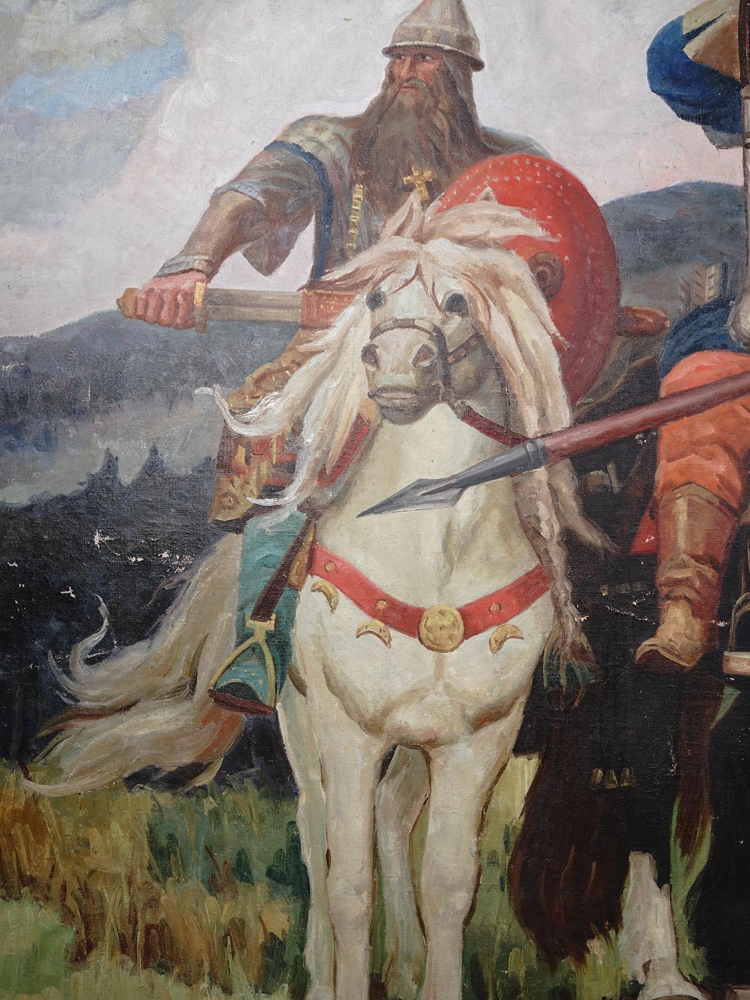 RUSSIAN PAINTING OF BOGATYRS AFTER VIKTOR VASNETSOV PIC-2